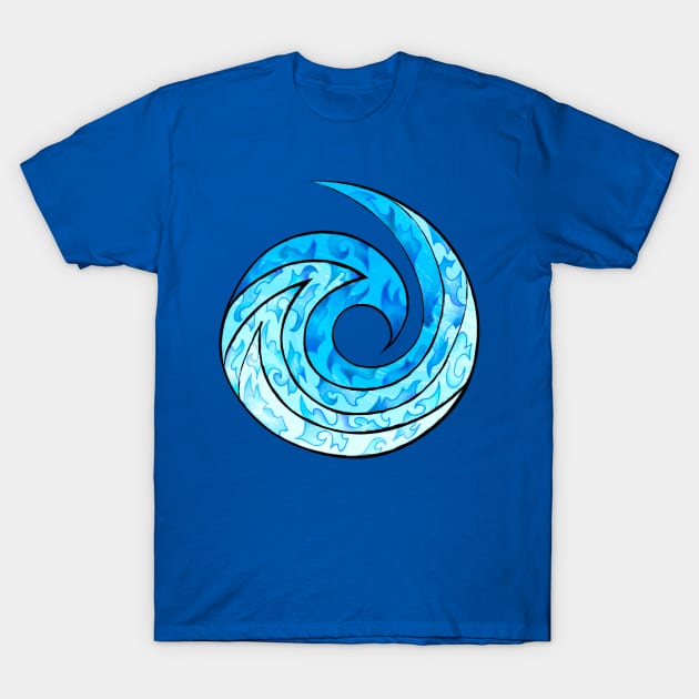 Water Spiral T-Shirt by BernBitt